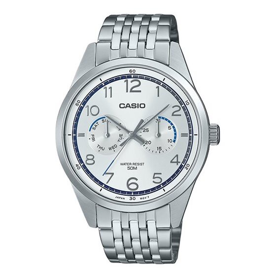 Reloj Casio Hombre in Acero MTP-E340D-7AVDF - MTP-E340D-7AVDF